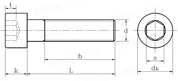 DIN912標(biāo)準(zhǔn)內(nèi)六角螺絲國(guó)標(biāo)號(hào)